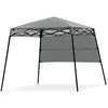 Image de Giantex Tonnelle Pliante 181 x 181 cm, pour Protection Solaire, Portable et Léger, Gris