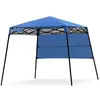 Image de Giantex Tonnelle Pliante 181 x 181 cm, pour Protection Solaire, Portable et Léger, Bleu
