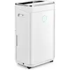 Image de Déshumidificateur silencieux 25l/jour avec réservoir 6,5l pour pièces jusqu'à 50m² minuterie 24h 4 modes fonction sèche linge