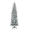 Image de CostwaySapin de Noël Artificiel 227CM Avec 641 Branches Floqué Charnières Arbre de Noël Installation Rapide