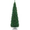 Image de CostwayArbre de Noël Artificiel 210 cm 700 Branches Support en Métal Solide Aiguilles en PVC Décoration de Fêtes Vert Naturel