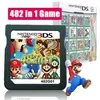 Image de Carte de jeu vidéo Mario Album Nintendo 482 en 1 carte de Console de cartouche pour NDS NDSL 2DS 3DS 3DSLL NDSI Nintendo 3DS