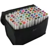 Image de TouchFive Marker Lot de 80 marqueurs à alcool double pointe Animation Art Esquisse