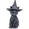 Image de Nemesis Now Purrah Figurine Chat Occulte Chapeau de sorcière Noir 13,5 cm