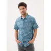 Image de Flagship Uv Button Up Shirt par Salty Crew Bleu XL Accessoires