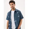 Image de Breezer Perf Button Up Shirt par Salty Crew Bleu L Accessoires