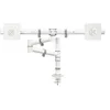 Image de Dataflex Viewgo Monitor Arm 130 - Kit de montage (fixation par pince pour bureau, poteau, bras pivotant, montage sur mamelon de tube, 2 bras d'interface) - pour 2 écrans LCD - acier - blanc