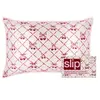 Image de Slip Pure Silk Queen Pillowcase with Lace Trim - Sweet Cherry Oreiller 1 art.