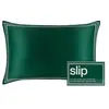 Image de Slip Pure Silk Queen Pillowcase - The Green Oreiller 1 art.