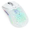 Image de Glorious Model O 2 Wireless - Souris - ultra-léger - droitiers et gauchers - 6 boutons - sans fil - 2.4 GHz, Bluetooth 5.2 LE - récepteur sans fil USB - blanc