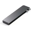 Image de Satechi Pro Hub Slim (USB-C, 7 ports), Station d’accueil + hub USB, Gris