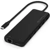Image de Satechi 13-in-1 USB-C Triple Display Multiport Adapter (USB-C, 13 ports), Station d'accueil + hub USB, Noir