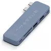 Image de Satechi Hub USB-C Snap Indigo (USB-C, 6 ports), Station d'accueil + hub USB, Bleu