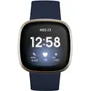 Image de Fitbit Versa 3 - Aluminium en or doux - montre intelligente avec bande - silicone - minuit - taille du bracelet : S/L - Wi-Fi, NFC, Bluetooth