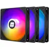 Image de Thermalright TL-C12C-S ARGB - Black (3-pack) - Kabinet køler - 120 mm - Sort med RGB LED lys - 26 dBA (120 mm, 3x), Ventilateur PC, Noir