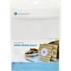 Image de silhouette Papier Adhésif autocollant imprimable blanc (8,5 x 11"" 8 feuilles)