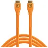 Image de Tether Tools TetherPro HDMI 2.0 4,6m orange (4.60 m), Câble vidéo, Orange