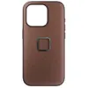 Image de Peak Design Mobile Everyday Fabric Case (Apple iPhone 15 Pro), Coque pour téléphone portable, Rouge, Marron