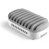 Image de Compulocks Station d'accueil de charge USB à 10 ports WHT UK (USB-A, 10 ports), Station d’accueil + hub USB, Blanc, Gris