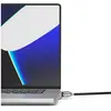 Image de Maclocks Adaptateur de châssis pour 2022 M1 MacBook Pro 16" + câble de verrouillage à clé, Sécurité notebook, Noir, Argent