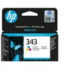 Image de HP 343 - 7 ml - couleur (cyan, magenta, jaune) - original - cartouche d'encre - pour Officejet 100, 150; Photosmart C4210, C4272, C4340, C4385, C4390, D5360, D5363, D5368