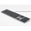 Image de Matias Bedraad Toetsenbord AZERTY MacBook space grey (FK318B-FR) (FR, Filaire), Clavier, Gris