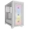 Image de Boîtier PC Corsair 3000D AIRFLOW moyen tour blanc RGB avec panneau latéral verre trempé