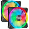 Image de Corsair iCUE QL140 RGB (140 mm, 2x), Ventilateur PC, Noir