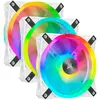 Image de Corsair iCUE QL120 RGB (120 mm, 3x), Ventilateur PC, Blanc