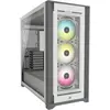 Image de Corsair iCUE 5000X RGB TG (ATX, E-ATX, mATX, Mini-ITX), Boîtier PC, Blanc