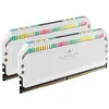 Image de Corsair Dominator Platinum RGB (2 x 16GB, 6200 MHz, RAM DDR5, DIMM), Mémoire vive, Blanc