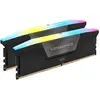 Image de Corsair Vengeance RGB (2 x 24 Go, 6400 MHz, RAM DDR5, U-DIMM), Mémoire vive, Noir, Multicolore