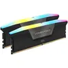 Image de Corsair Vengeance RGB (2 x 48 Go, 6600 MHz, RAM DDR5, DIMM), Mémoire vive, Multicolore, Noir