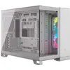 Image de CORSAIR iCUE LINK 2500X RGB - Mid tower - micro ATX - panneau latéral fenêtré (verre trempé) - pas d'alimentation (ATX) - blanc - USB/Audio