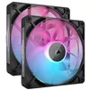 Image de Ventilateur PWM Corsair iCUE LINK RX140 RGB Series - Pack de 2 - 140mm Noir