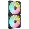 Image de CORSAIR Modèle du produit : Lot de 2 Ventilateurs de boitier iCue Link LX RGB - 14cm (Noir)