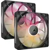 Image de Corsair RX MAX RGB Series, iCUE LINK RX140 MAX RGB, ventilateur RGB 140mm, kit de double ventilateur (140 mm, 2x), Ventilateur PC, Noir