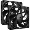 Image de Corsair RX MAX Series, iCUE LINK RX140 MAX, ventilateur 140mm, kit de double ventilateur (140 mm, 2x), Ventilateur PC, Noir