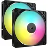 Image de Corsair RS140 ARGB (140 mm, 2x), Ventilateur PC, Noir