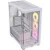 Image de Boîtier PC gaming Corsair 3500X moyen tour blanc ARGB avec panneau latéral verre trempé