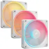 Image de Corsair iCUE LINK LX120-R RGB (120 mm, 3x), Ventilateur PC, Multicolore, Blanc