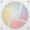 Image de Corsair LX-R RGB Series, iCUE LINK LX140-R RGB White, 140mm RGB Fan, Single Fan (140 mm, 1x), Ventilateur PC, Blanc