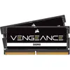 Image de Corsair DDR5, 5200MT/s 48Go 2x24Go SODIMM, Unbuffered, 44-44-44-84, Black PCB, Std PMIC, 1.1V, VENGEANCE DDR (5200 MHz, RAM DDR5, SO-DIMM), Mémoire vive, Noir