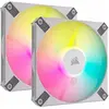 Image de Corsair iCUE AF120 RGB Slim 2er wh 120mm CO-9050165-WW (120 mm, 2x), Ventilateur PC, Blanc