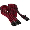 Image de Corsair Câble Premium 12+4 broches-12VHPWR-600-W pour PCIe Gen 5 avec gaine unique (65 cm, 8 broches EPS, PCIe), Câble interne (PC)