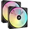Image de Corsair iCUE LINK QX140 RGB (140 mm, 2x), Ventilateur PC, Noir