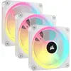 Image de Corsair iCUE LINK QX120 RGB (120 mm, 3x), Ventilateur PC, Blanc