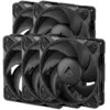 Image de Arctic Lot de 5 Ventilateurs de boitier P12 Pro PST Low Noise - 12cm (Noir) (120 mm, 5x), Ventilateur PC, Noir