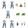Image de Figurine Les Tortues Ninja - Pack 5 figurines Ultimates Mousers 8 cm