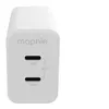 Image de mophie speedport 45 - Adaptateur secteur - 45 watt - PD, Fast Charge - 2 connecteurs de sortie (USB-C) - blanc - Europe